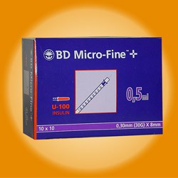 B-D Micro-Fine spuit + naald steriel doos 100 stuks