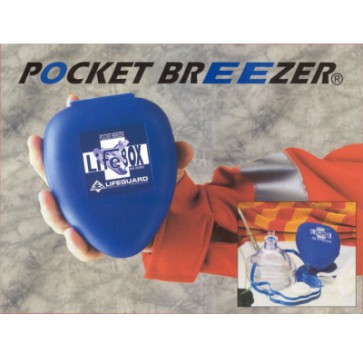 Beademingsmasker Pocket Breezer in  hard kunststof etui
