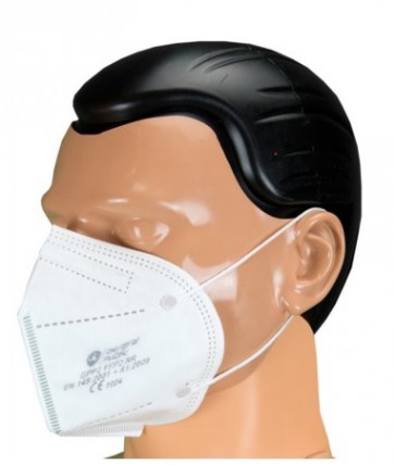 FFP2 mondmasker met oorelastiekjes inclusief earsaver, doos 10 stuks  