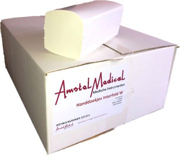 A-M soft 3-laags handdoekje interfold gevouwen