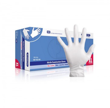Klinion Soft Nitril handschoen poedervrij small, doos 150 stuks, wit