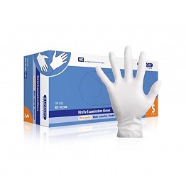 Klinion Nitril handschoen medium poedervrij 150 stuks, wit