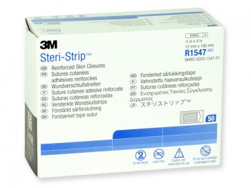3M Steri-Strip 12 x 100 mm blauw - 50 x 6 strips