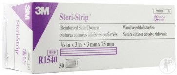 3M Steri-Strip 3,0 x 75 mm paars - 50 x 5 strips