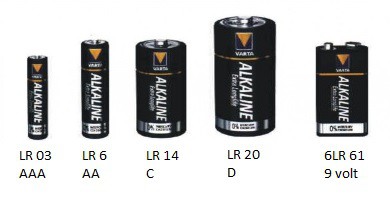 Batterij type 20 - D - 1,5 1 stuks.
