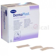 DermaPlast Sensetive injectiepleisters 4 x 1,6 cm, doos 250 strips