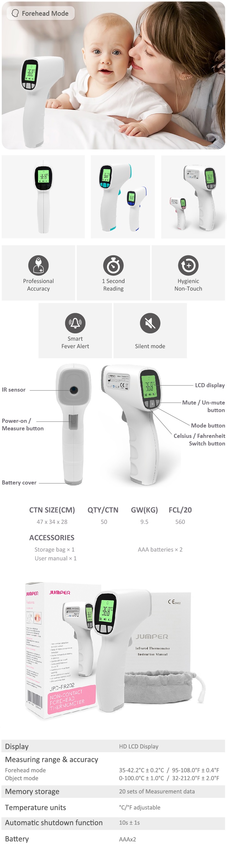 Jmper infrarood thermometer